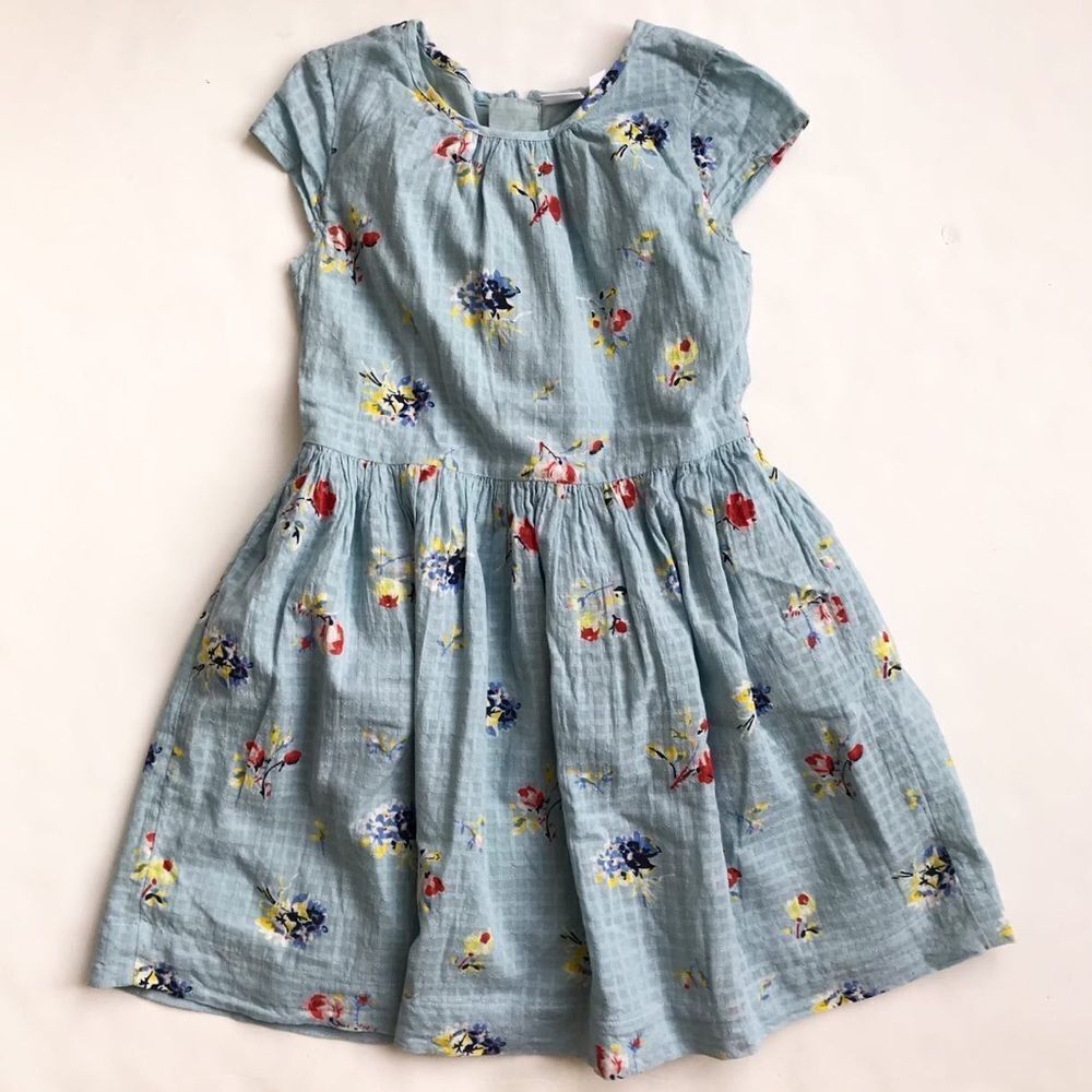 Gap kids floral print dress EUC M(8-9Y)